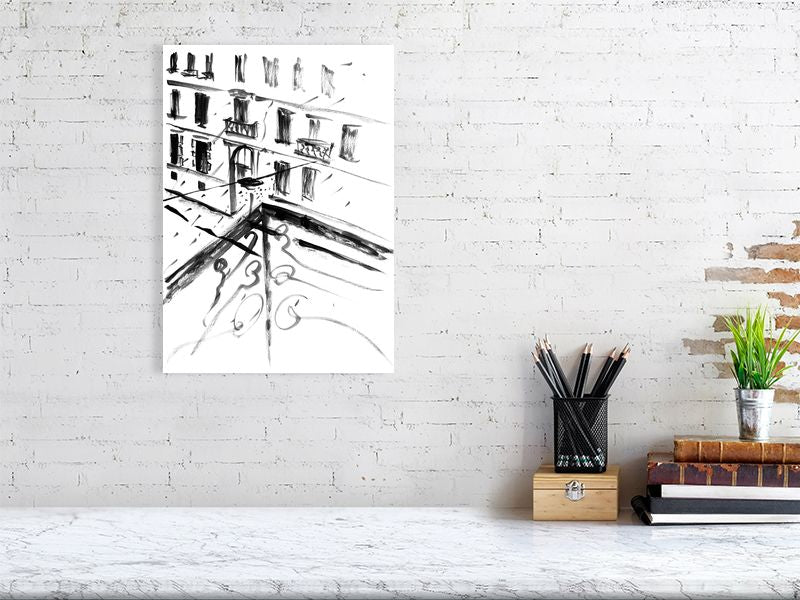 First Snowfall - Prints Of Squiglet Drawings For Sale