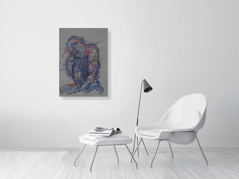 The Thinker - Limited Edition of 150 Prints of Drawings by Squiglet