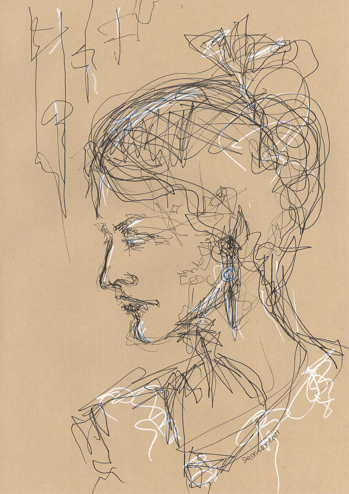 
            
                Load image into Gallery viewer, Madame Bovary - Prints Of Squiglet Drawings For Sale
            
        