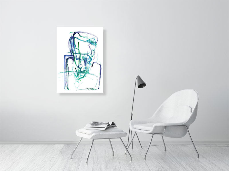 Blue Mood - Prints Of Squiglet Drawings For Sale