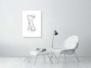 Gloomy Melancholic Man Smoking A Cigarette - Squiglet Drawings For Sale