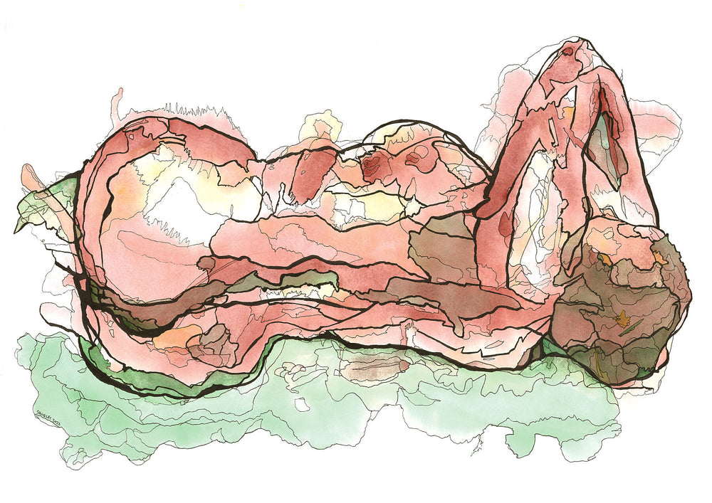 
            
                Load image into Gallery viewer, Resting Venus - Limited Edition of 150 Prints of Drawings by Squiglet
            
        