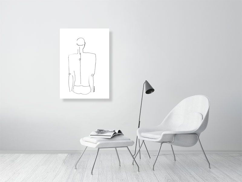 Swimmer - Prints Of Squiglet Drawings For Sale