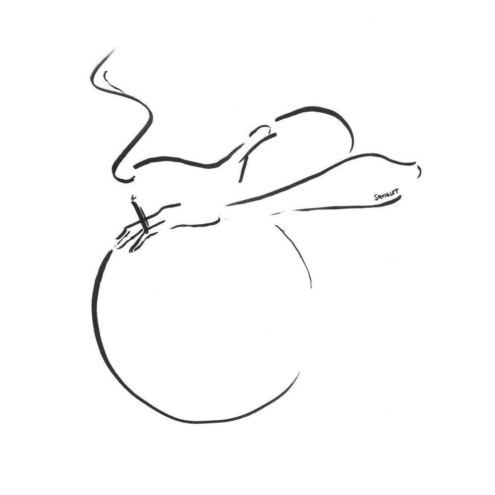 Smoker And A Ball - Squiglet Drawings For Sale