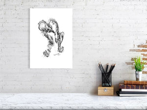 Beggar - Prints Of Squiglet Drawings For Sale