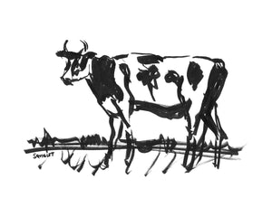 
            
                Load image into Gallery viewer, Sad Cow - Squiglet Drawings For Sale
            
        