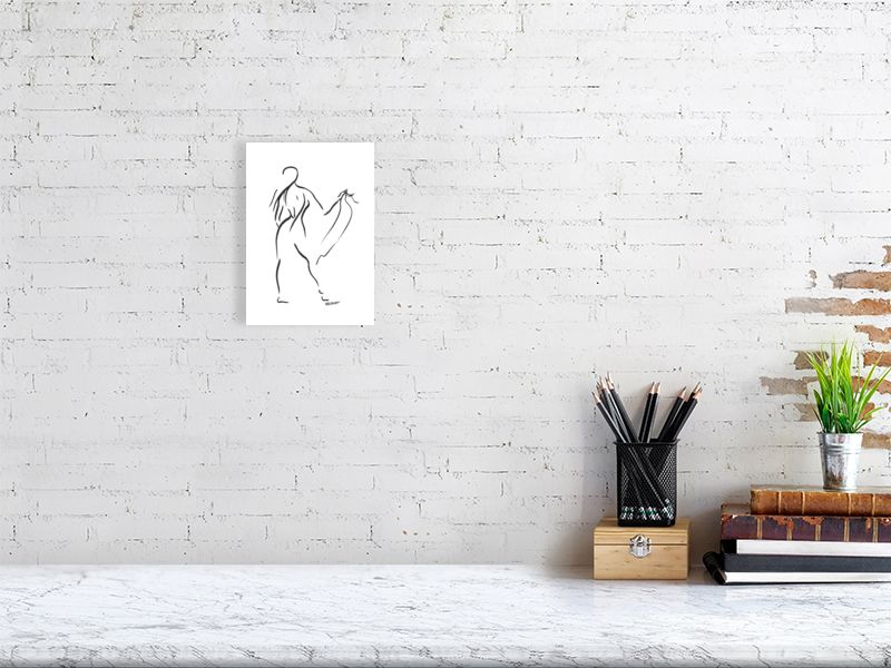 
            
                Load image into Gallery viewer, Dancing Girl. Tango. - Squiglet Drawings For Sale
            
        