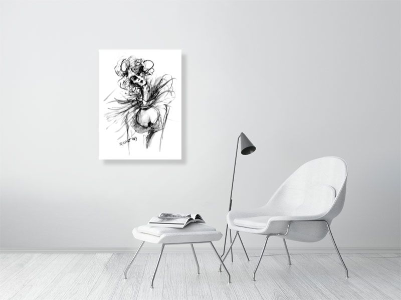 
            
                Load image into Gallery viewer, Listening to Vivaldi - Prints Of Squiglet Drawings For Sale
            
        
