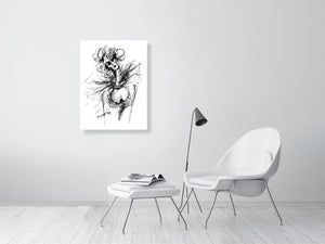 Listening to Vivaldi - Prints Of Squiglet Drawings For Sale