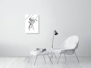 Violinist - Contemplative Performance - Squiglet Drawings For Sale