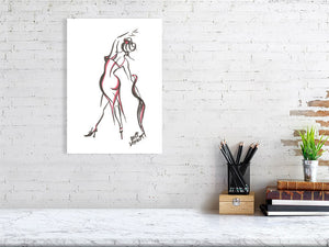 Piazzolla-Tango-01 - Squiglet Drawings For Sale