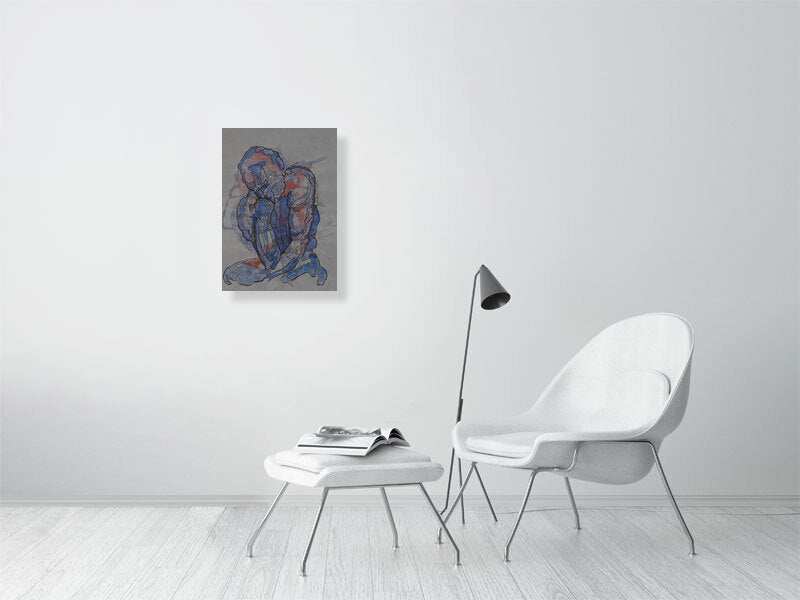 
            
                Load image into Gallery viewer, The Thinker - Limited Edition of 150 Prints of Drawings by Squiglet
            
        