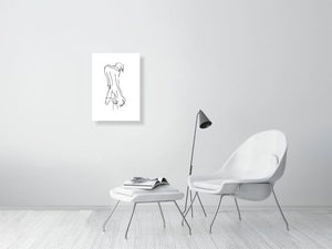 Gloomy Melancholic Man Smoking A Cigarette - Squiglet Drawings For Sale