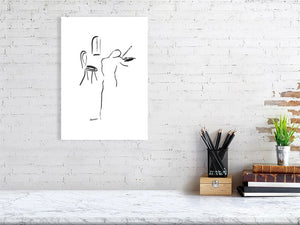 Chair, Window, Violin - Squiglet Drawings For Sale