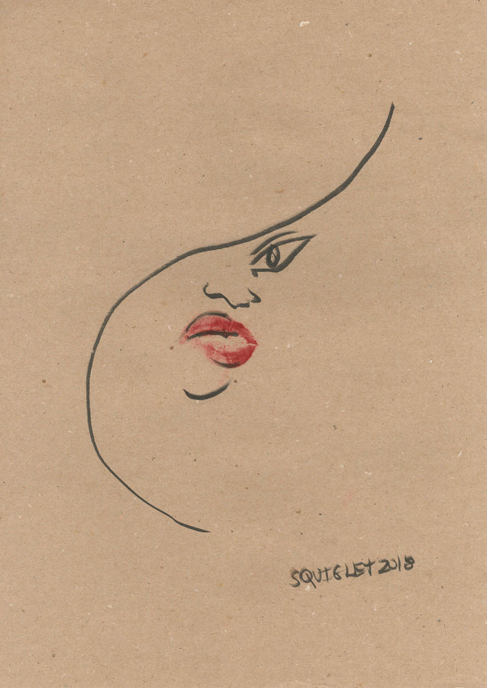 Lipstick - Squiglet Drawings For Sale